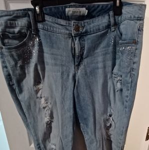 Torrid Embellished distressed cropped Jrans